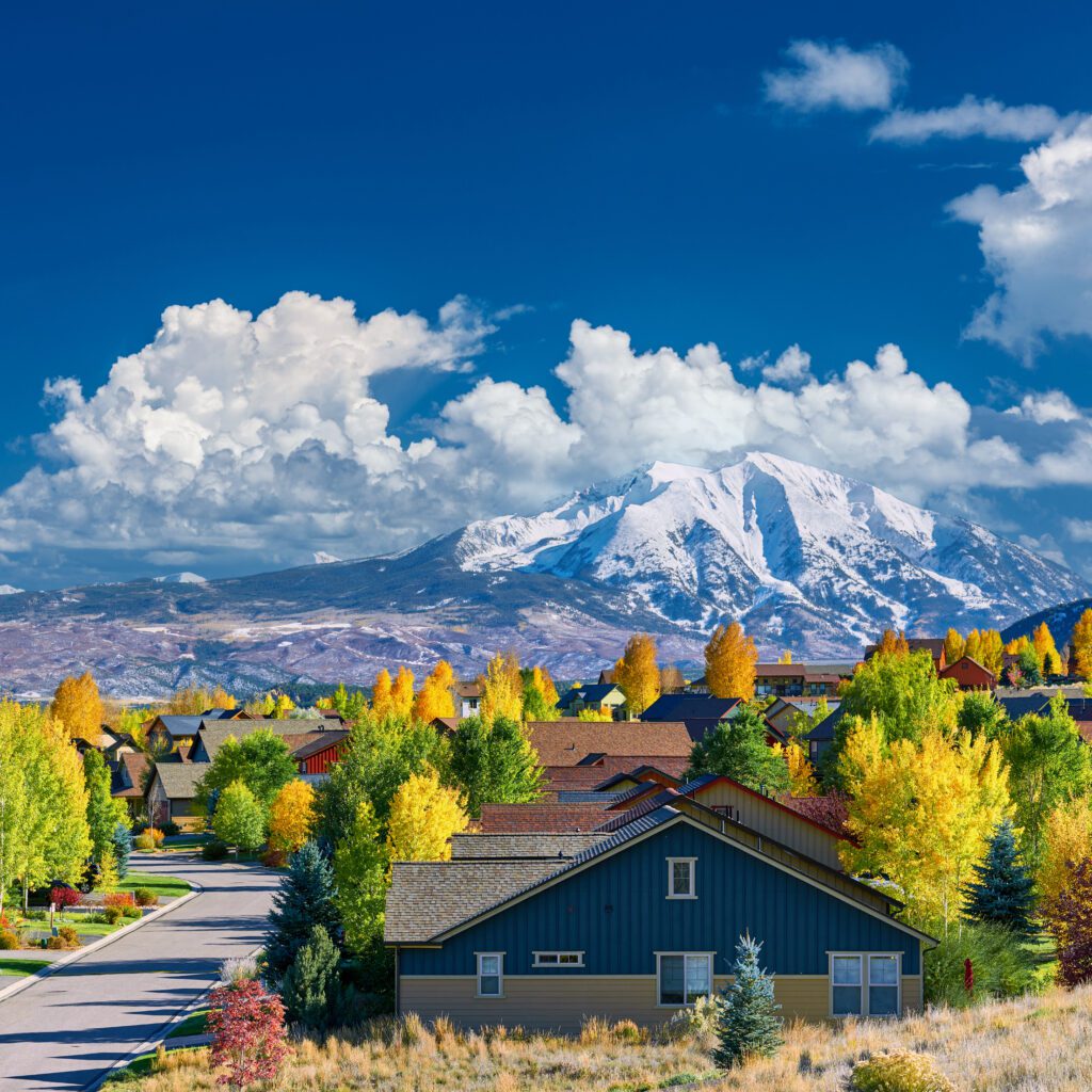 The neighbourhood in Colorado, with Mount Sopris