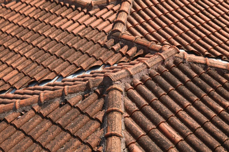 a tile roof