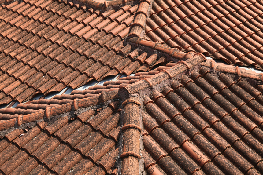 a tile roof